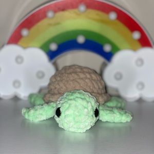I have a turtle amigurumi.